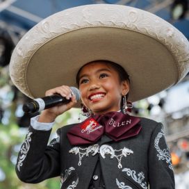 young mariachi singing