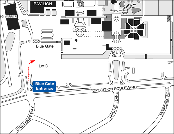 Blue Gate to Pavilion COVID Map