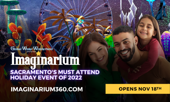Global Winter Wonderland Presents Imaginarium. Sacramento's Must Attend Holiday Event 2022. Opens Nov 18th