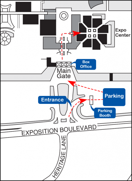 Main Gate to Expo Map