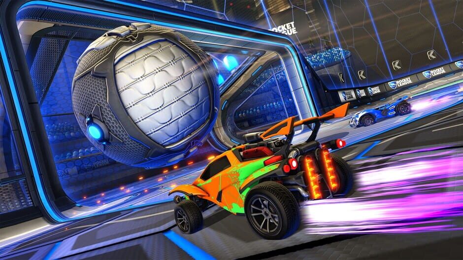 Cars playing soccer