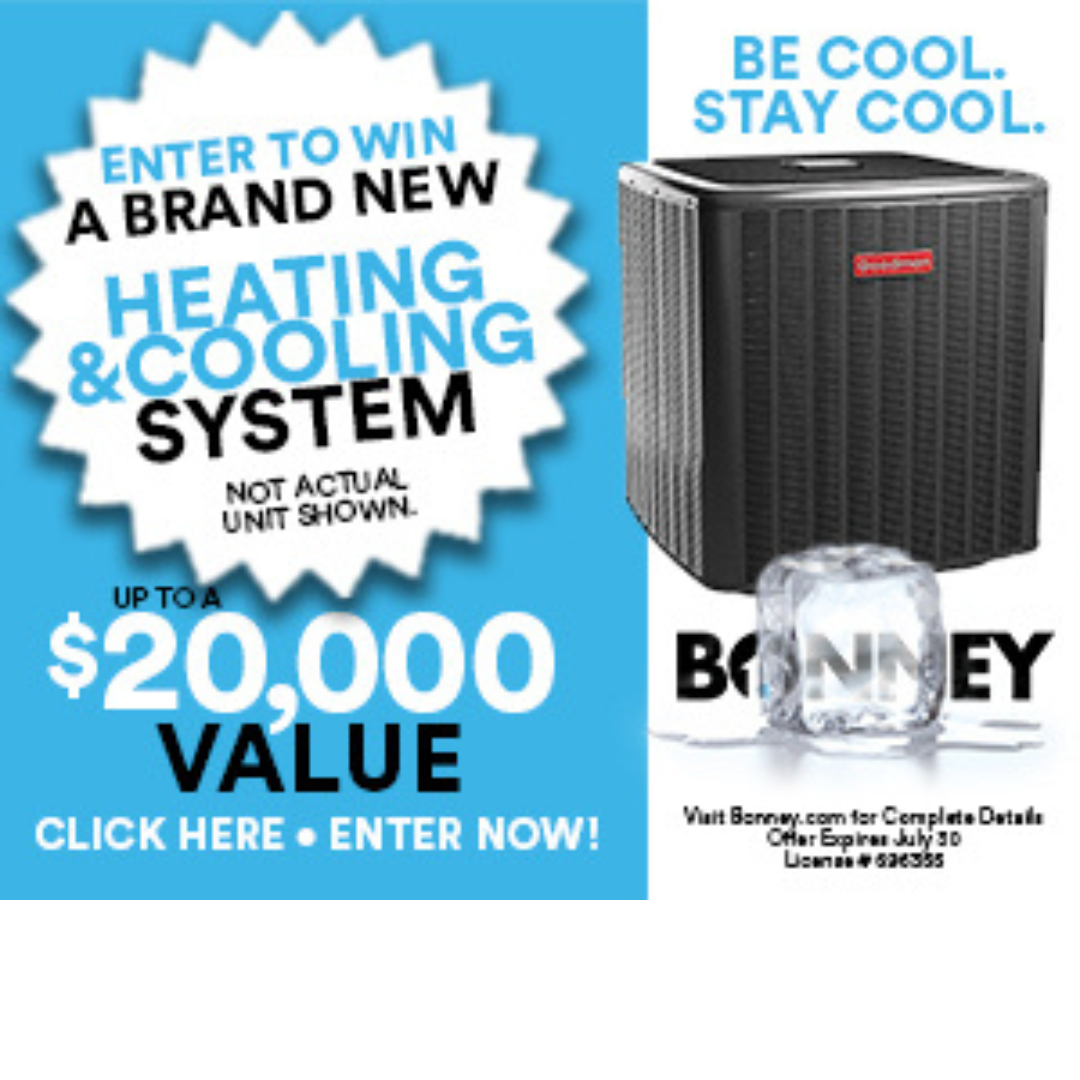 Enter to win a brand new heating& cooling system
