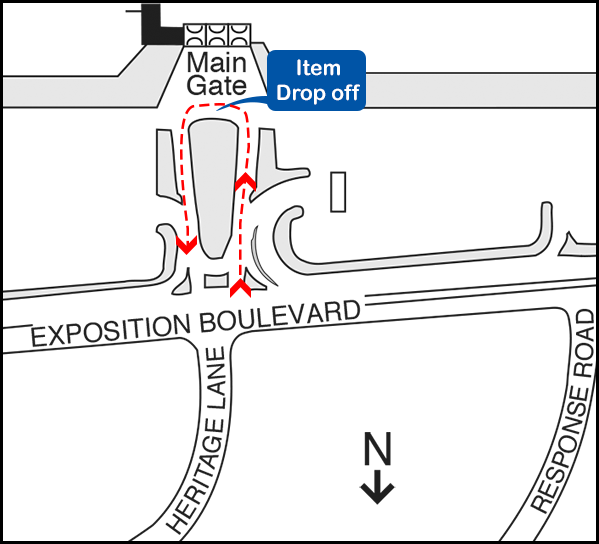 Item Drop off Map