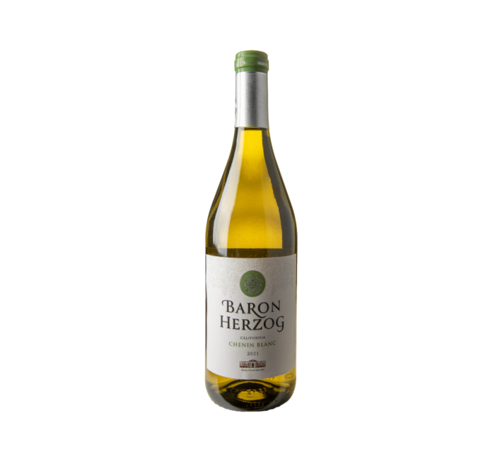 A bottle of Baron Herzog CB on an isolated white background