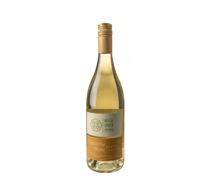 A bottle of Bella Grace GB on an isolated white background