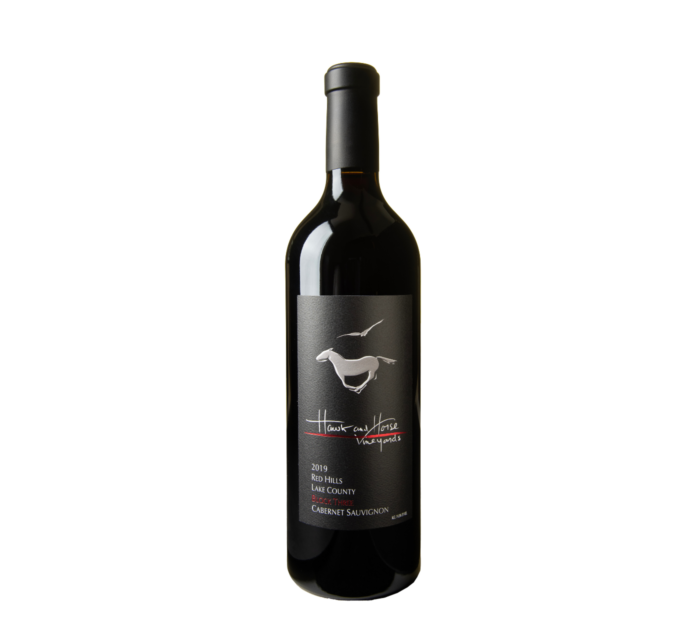 A bottle of Hawk and Horse CS on an isolated white background
