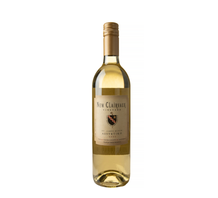 A bottle of New Clairvaux A on an isolated white background