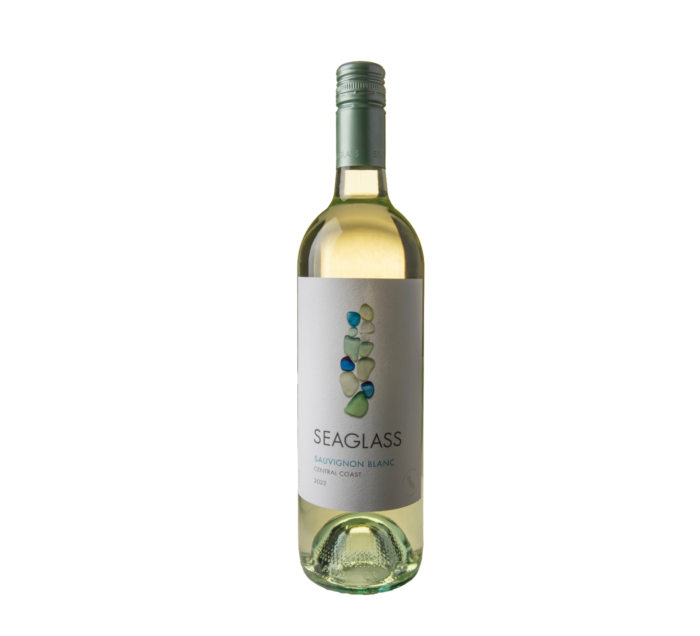 A bottle of Seaglass SB on an isolated white background