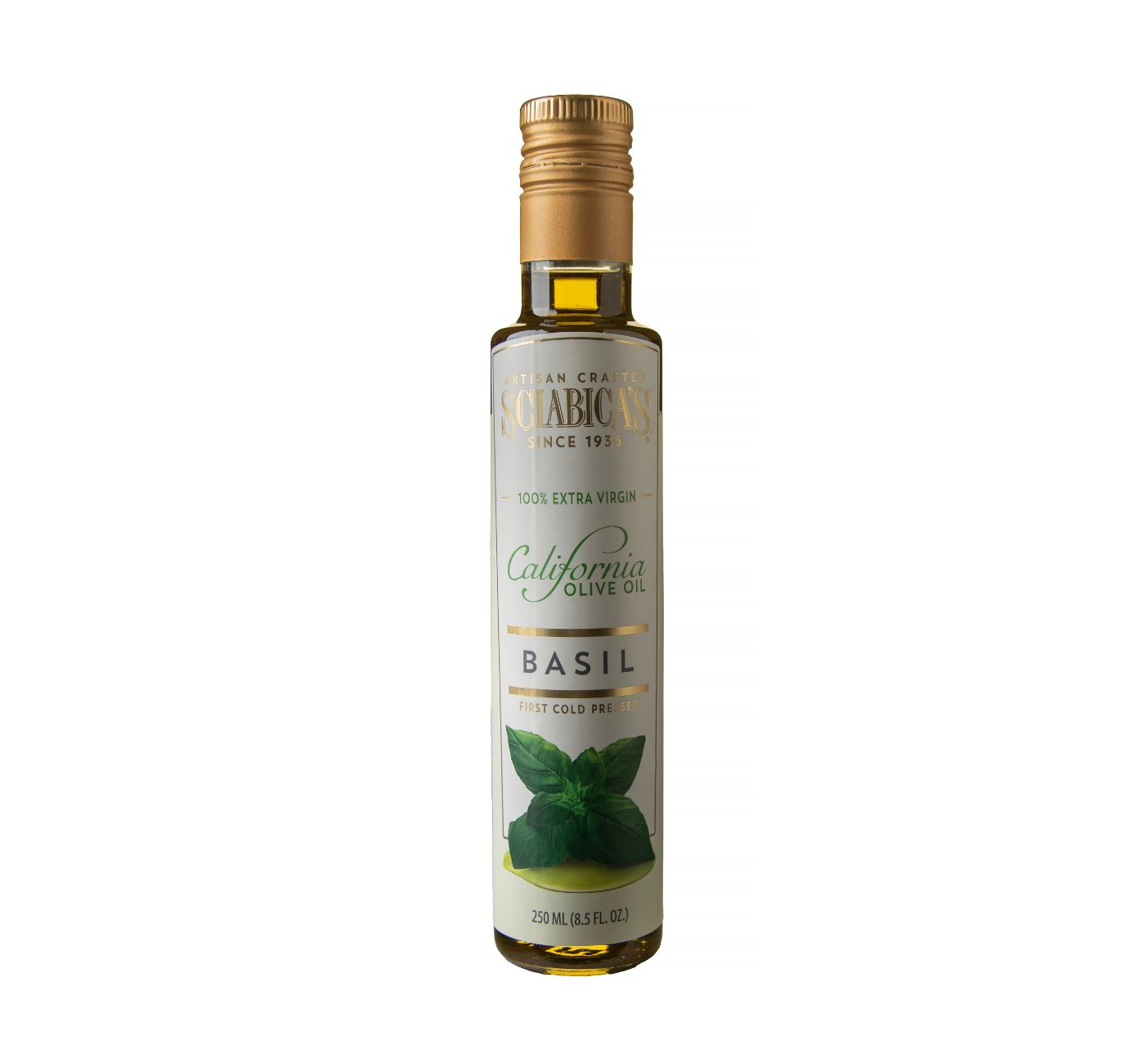 Sciabicas Basil olive oil bottle